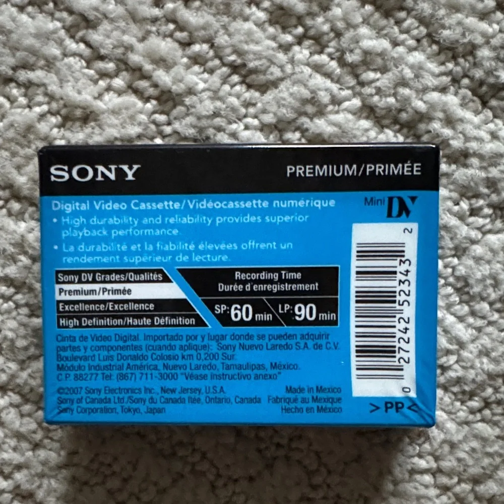 Sony DVC MiniDV Tapes - Blue and Black Pack Lot of 7